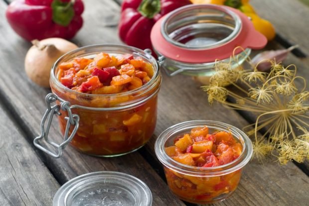 Pepper with zucchini for winter