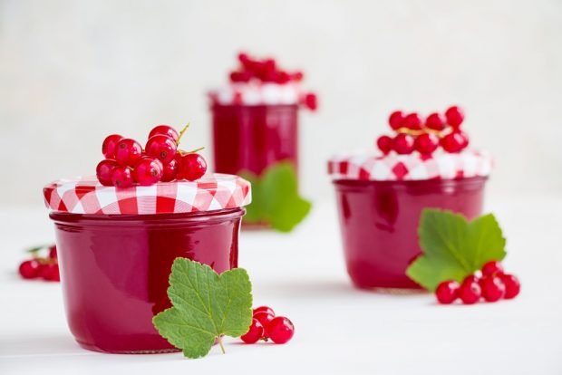 Red currant jelly with orange 