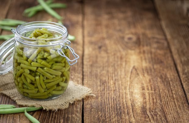 Pickled asparagus beans for winter 