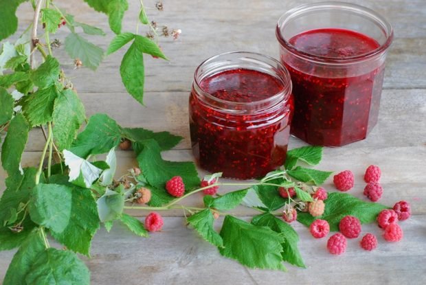 Raspberry jam is a simple and delicious recipe how to cook step by step