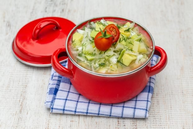 Okroshka with cabbage – a simple and delicious recipe, how to cook step by step