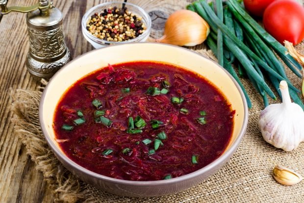 Borscht without potatoes – a simple and delicious recipe, how to cook step by step