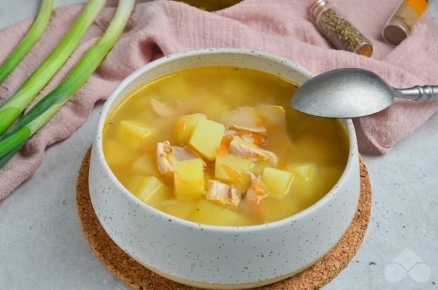 Chicken soup with potatoes and rice – a simple and delicious recipe with photos (step by step)