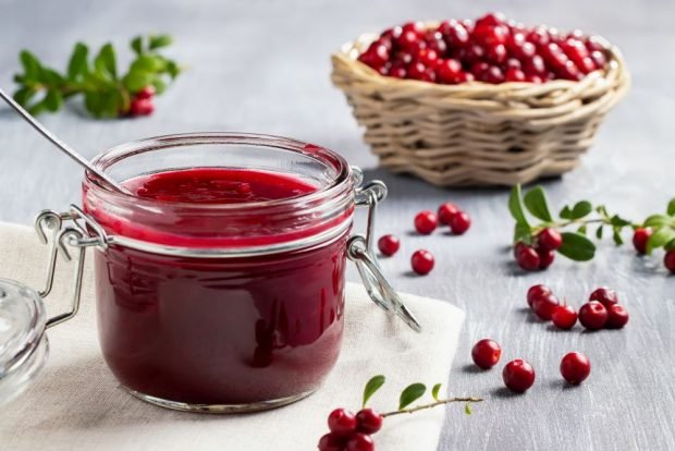 Cranberry jam without cooking 