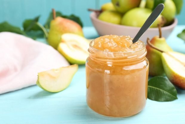 Five-minute pear jam is a simple and delicious recipe, how to cook step by step