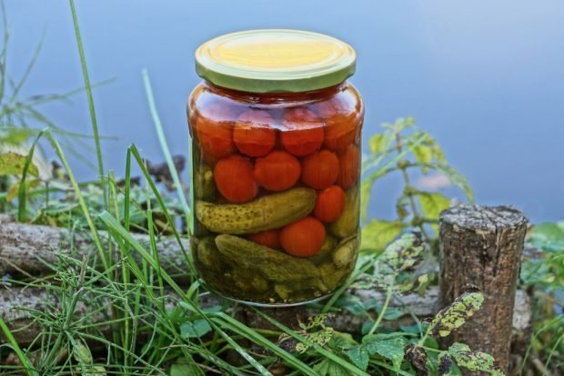 Pickled cucumbers with tomatoes for winter – a simple and delicious recipe, how to cook step by step