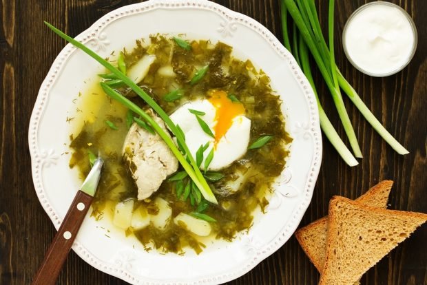 Green borscht with sorrel 