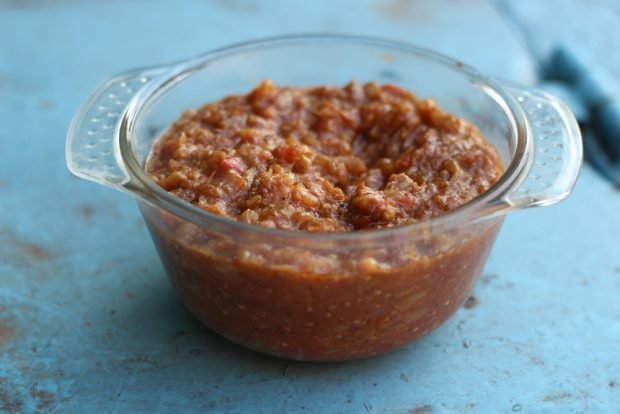 Eggplant caviar in the oven for winter