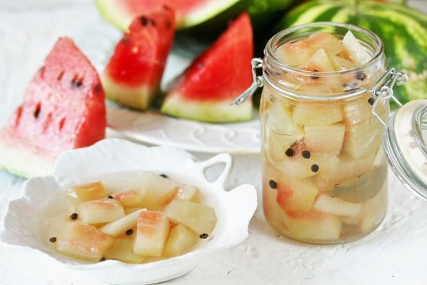 Watermelon rind for winter – a simple and delicious recipe, how to cook step by step