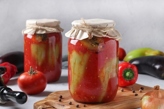 Pepper and eggplant in tomato – a simple and delicious recipe, how to cook step by step