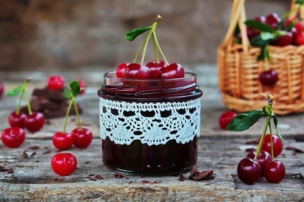 Cherry jam with chocolate – a simple and delicious recipe, how to cook step by step