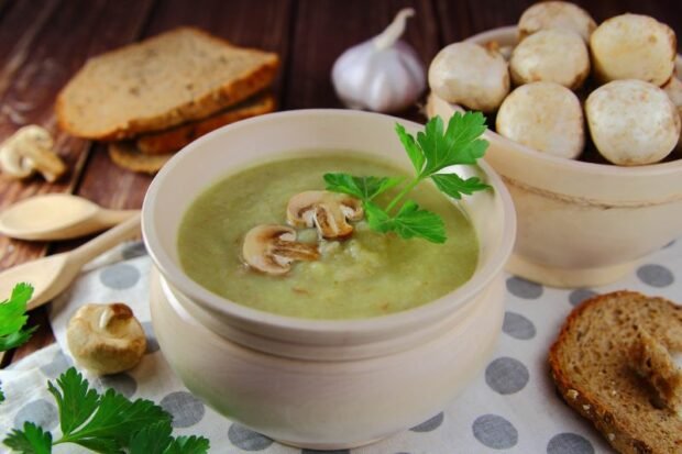 Vegetable and mushroom soup