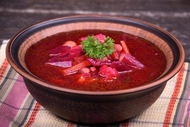 Ukrainian borscht without cabbage