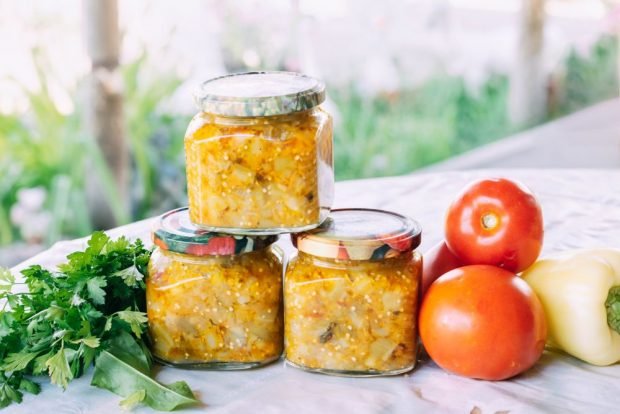 Eggplant salad for winter 