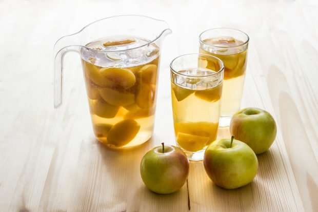 Compote of apples for winter without sterilization