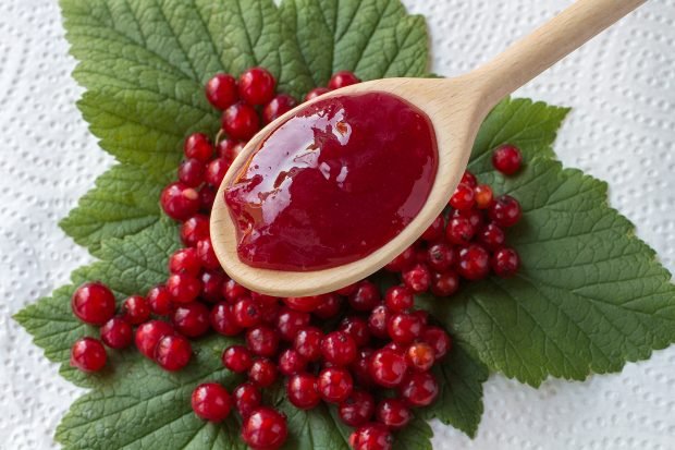 Red currant jelly with agar