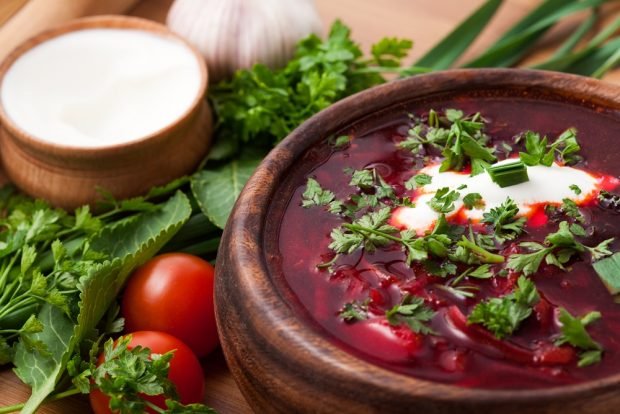 Borscht with red beans