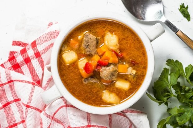 Hungarian beef Goulash soup