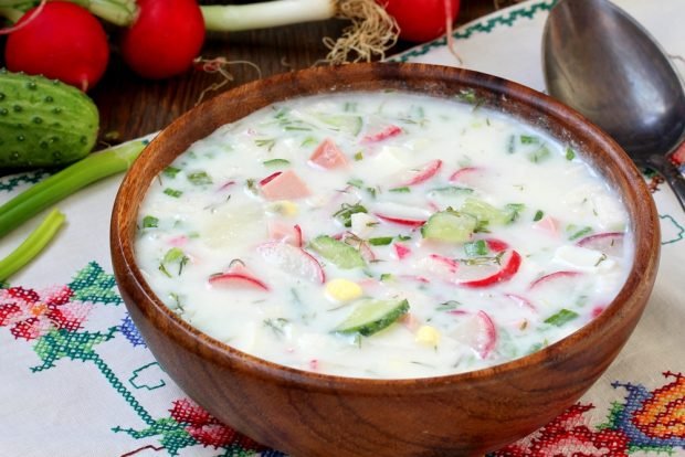 Okroshka with turnips – a simple and delicious recipe, how to cook step by step