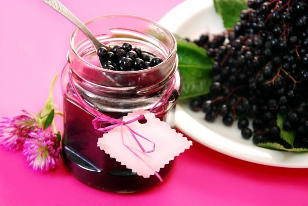 Black elderberry jam