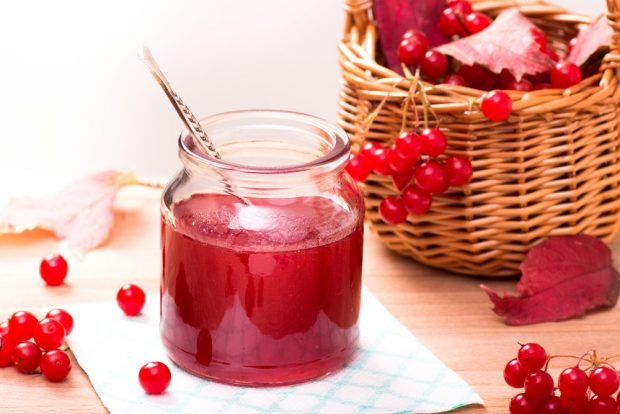 Viburnum jam without seeds