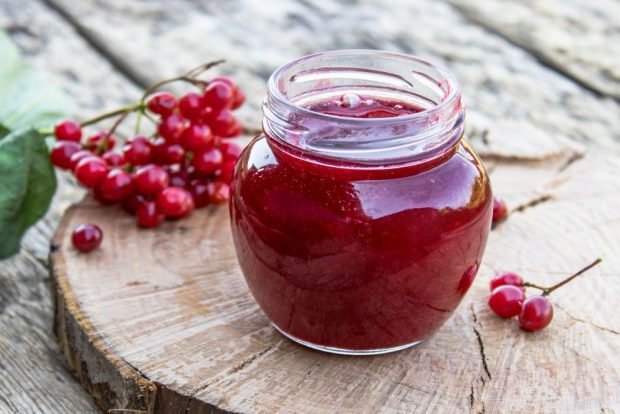 Viburnum jelly without cooking