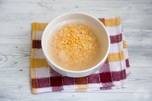 Pea soup: photo of recipe preparation, step 1