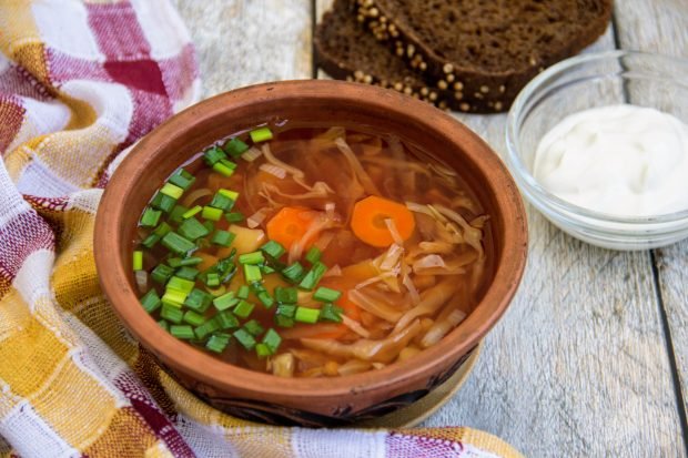 Light dietary borscht