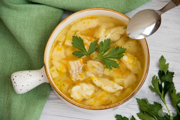 Fish soup with dumplings – a simple and delicious recipe with photos (step by step)