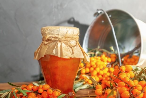 Sea buckthorn jam without cooking