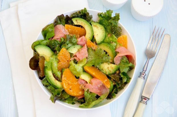 Salad with salmon and avocado – a simple and delicious recipe with photos (step by step)