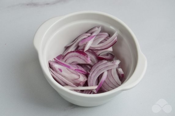 Shrimp and celery salad: photo of recipe preparation, step 2