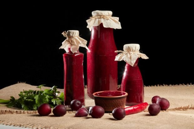 Red plum tkemali for winter – a simple and delicious recipe, how to cook step by step