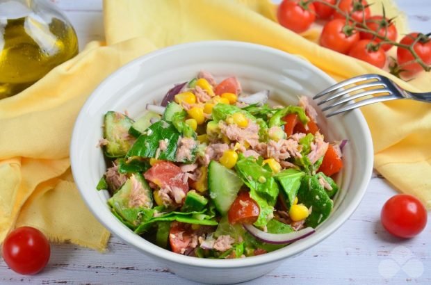 Salad with canned fish and avocado – a simple and delicious recipe with photos (step-by-step)