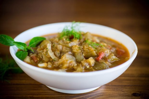 Cucumber and eggplant salad for winter