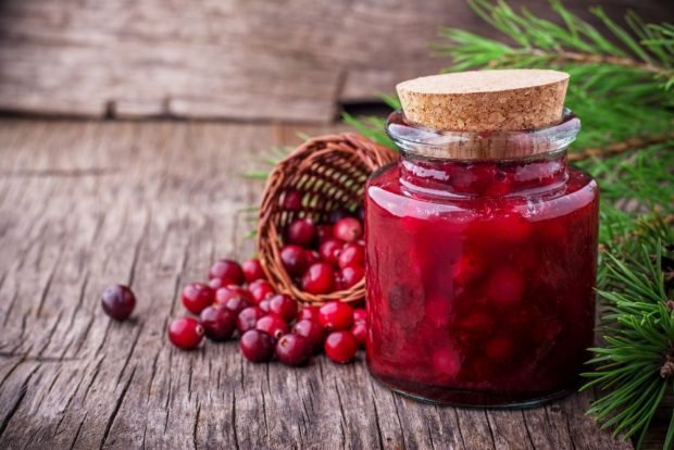 Cranberries in syrup for the winter without cooking