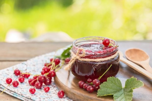 Jelly–five minutes of red currant without seeds - a simple and delicious recipe, how to cook step by step