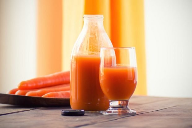 Carrot juice for winter