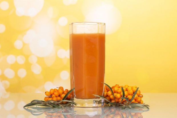 Sea buckthorn juice for winter