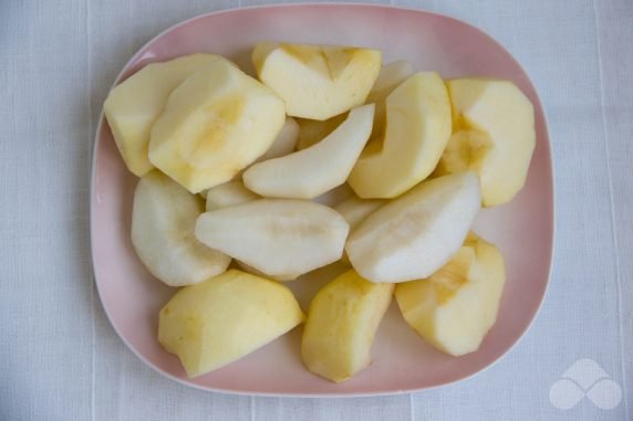 Jam from pears and apples: photo of recipe preparation, step 1