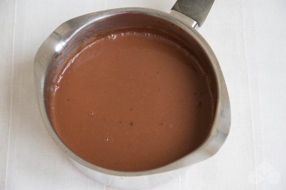 Chocolate panna cotta : photo of recipe preparation, step 4