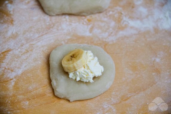 Mochi with banana: photo of recipe preparation, step 4