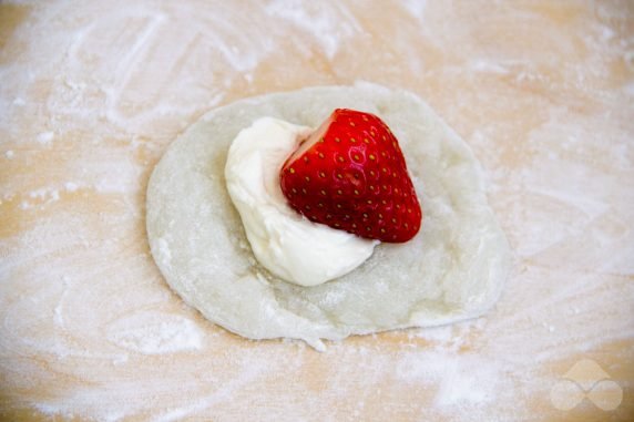 Rice flour mochi: photo of recipe preparation, step 4